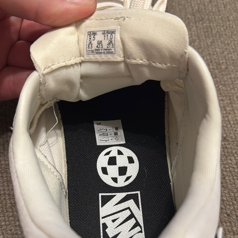 Vans Off-White Athletic Sneakers - Picture 10 of 16